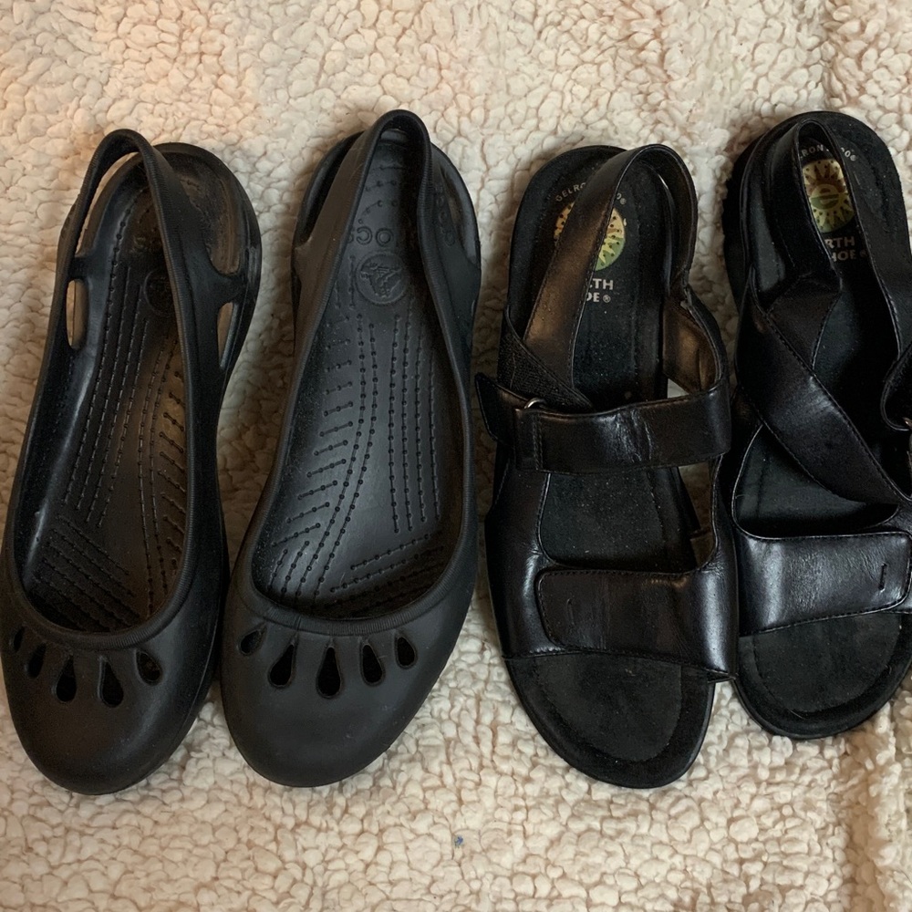 CROCS Black Women's Flats